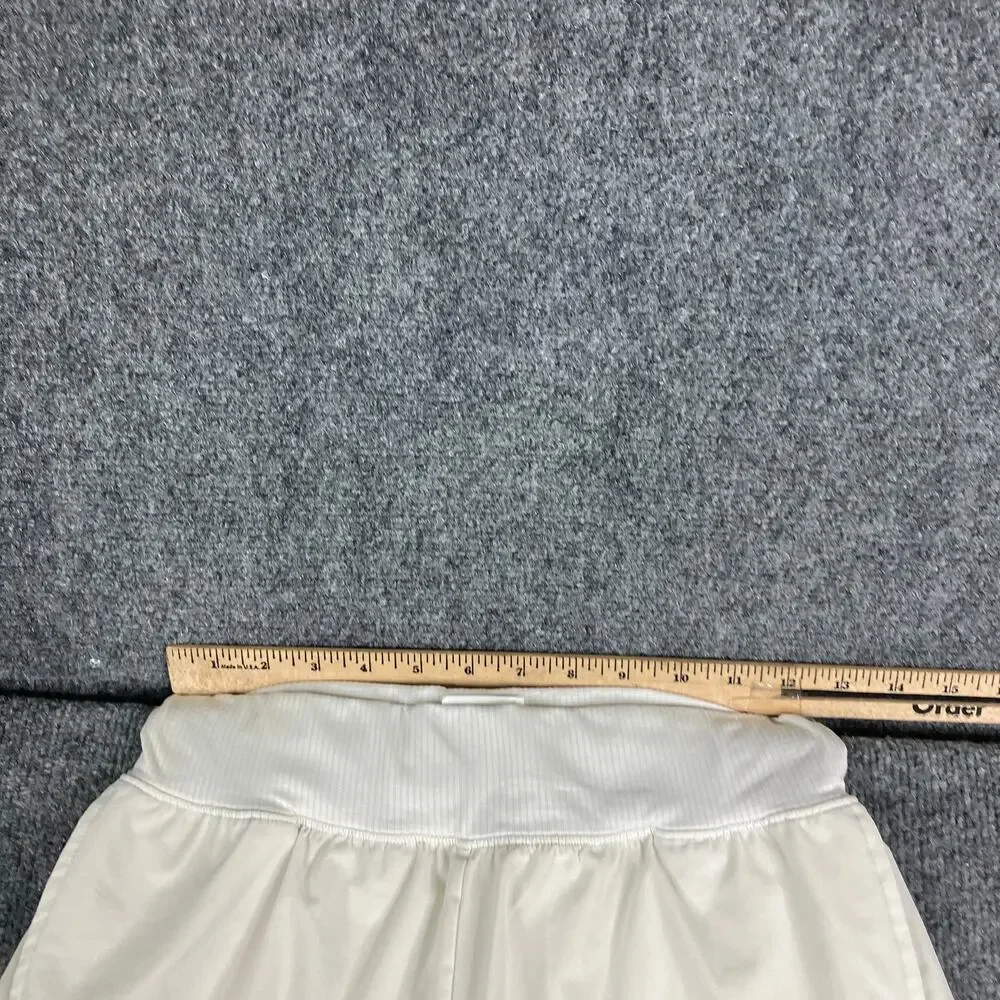 Nike Running Shorts Womens Size S White Dri-Fit Lightweight Lined Breathable Gym